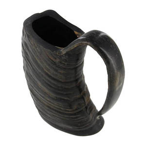 Mug à boire en corne naturelle Viking pour vin et bière, mugs à boire uniques, parfaits pour les fêtes, les mariages et autres événements. 2026 - Product Image 2