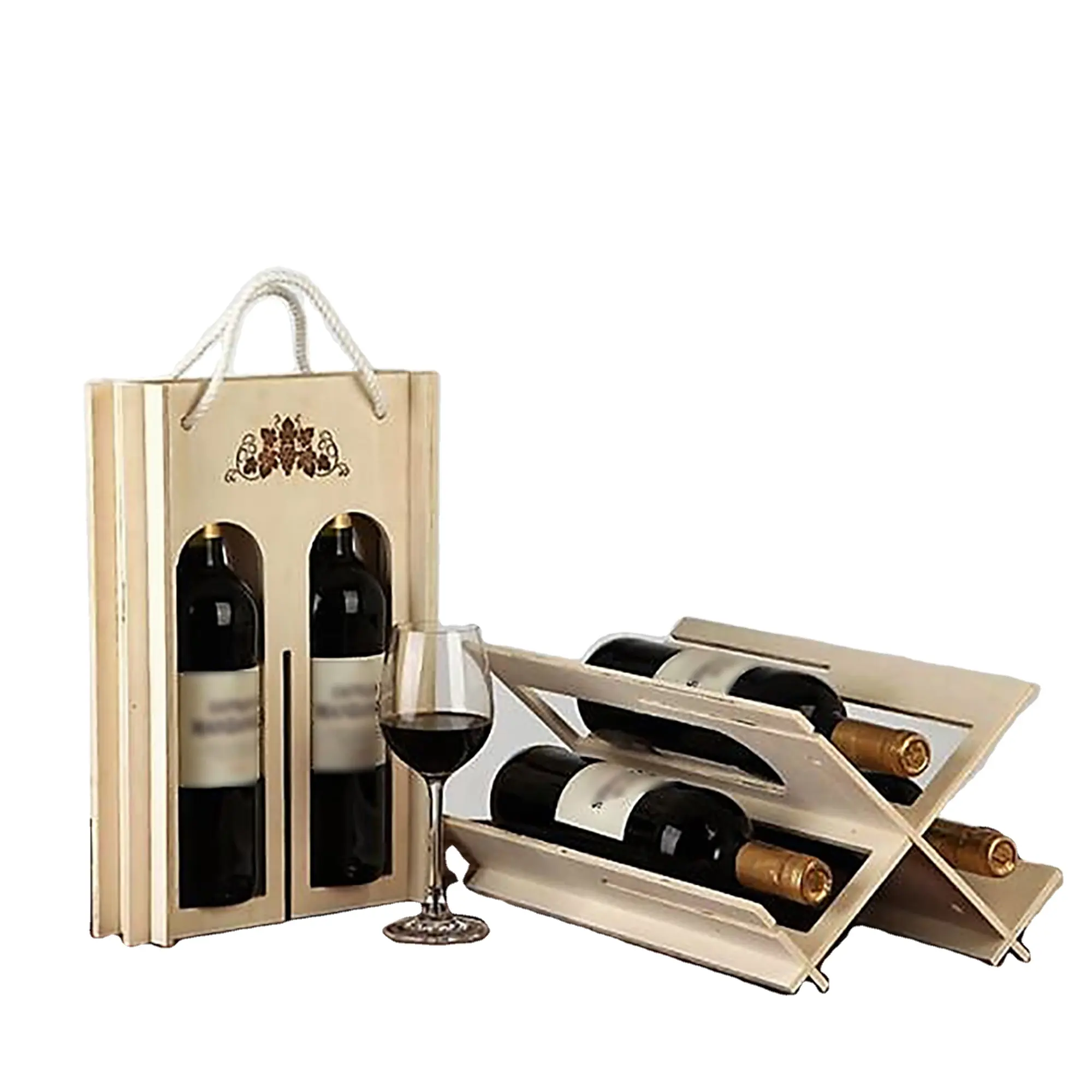 Kit wine box with 12 bottle wine box in Home Decoration Function