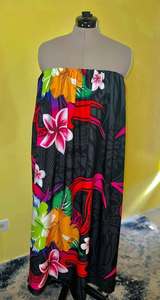 Estampado Floral Islas del Pacífico Asiáticas Personalizado, Estilo Étnico, Sin Mangas, Ligero, Transpirable, de Poliéster, para el Hombro - Product Image 3
