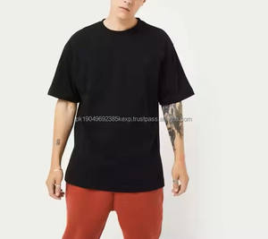 Camiseta de gran tamaño para hombre, 100% algodón, manga corta, antiarrugas, diseño premium, trabajo profesional según demanda del cliente. - Product Image 2