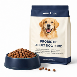 Nourriture sèche pour chien, probiotique, bœuf, poisson, sans céréales, riche en protéines, biologique, lyophilisée, pour chiens seniors, gain musculaire, 100% naturel, faible teneur en matières grasses - Product Image 1