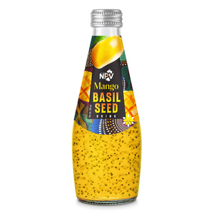 Proveedor, Muestra Gratuita, Diseño Gratuito, OEM, Botella de 290 ml, Bebida de Semillas de Albahaca, Agua de Coco, Sabor a Papaya - Product Image 2