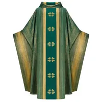 Vêtements liturgiques pour prêtre : Chasuble et étole imprimées, Robe de prêtre chrétienne, Soutanes longues pour hommes
