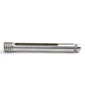 Goupille de guidage rainurée en acier inoxydable usinée avec précision, composant d'arbre industriel, finition brillante, tête de douze millimètres, outil - Product Image 4