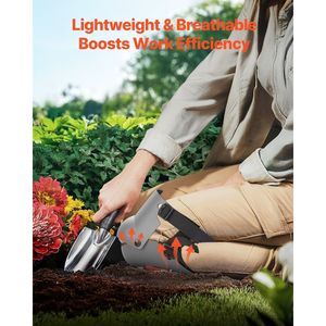 Ginocchiere di costruzione Extra spessa Pro cuscino in schiuma di salvaguardia per lavoro giardinaggio uomo donna grigio arancio gomitiere - Product Image 5