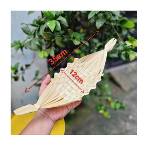 ถาดไม้ไผ่เวียดนามทำมือ ถาดสานแบบเรียบง่ายสำหรับเสิร์ฟขนมปัง ผลไม้ ของว่าง อาหารเรียกน้ำย่อย สำหรับร้านอาหาร โรงแรม - Product Image 4