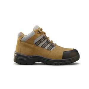 Chaussures de sécurité à embout d'acier, bottes de travail mi-montantes, antidérapantes, résistantes aux perforations, en cuir, antistatiques pour la semelle intermédiaire - Product Image 2