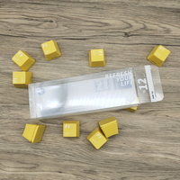 Boîte d'emballage transparente en plastique à couvercle coulissant pour touches de clavier, étui de présentation anti-rayures, organisateur d'accessoires de bureau pour joueurs