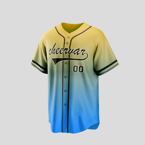 เสื้อเบสบอล Cheervar สีไล่ระดับ พิมพ์ลายแบบ Sublimated ระบายอากาศได้ดี ซับเหงื่อ แห้งไว แขนสั้น สำหรับผู้ใหญ่ ใส่ได้ทั้งชายและหญิง เหมาะสำหรับกีฬาฤดูหนาว - Product Image 5