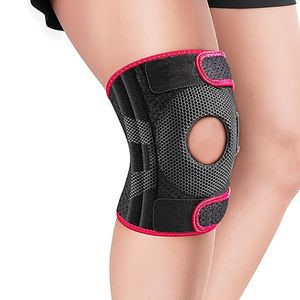 Genouillère en néoprène ultra-légère LEAFITS la plus vendue avec fermeture à boucle pour les entraînements en salle de sport, soutien quotidien, profil fin, soulagement de la douleur - Product Image 3