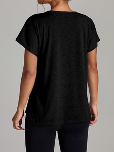 เสื้อยืดผ้าฝ้ายสำหรับผู้หญิง | เสื้อคอกลมแขนสั้นหน้าร้อนสำหรับผู้หญิง | เป็นมิตรกับสิ่งแวดล้อมลายสก๊อตลำลองเสื้อลำลอง - Product Image 2