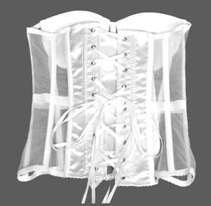 Corsé vintage para mujer, top sexy, faja moldeadora transpirable de cuero ecológico para tallas grandes, control de abdomen medio - Product Image 5