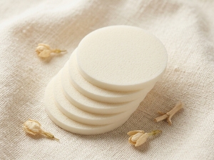 [K-ESSENTIALS] ชุดพัฟแต่งหน้าทรงกลม Value K-Beauty Basic SBR สำหรับมืออาชีพ ใช้กับคุชชั่นเครื่องสำอางได้อย่างสมบูรณ์แบบ - Product Image 1