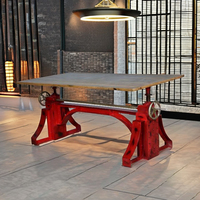 Ensemble de table et chaises de salle à manger en bois massif de luxe, style industriel moderne, confortable, hauteur réglable, meubles de restaurant, salon