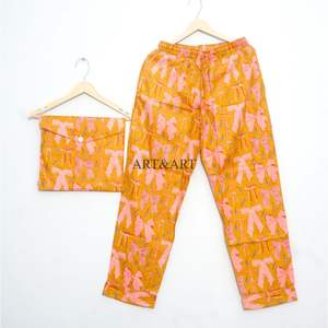 Elegante Conjunto de Pijama de Algodón, Diseño Moderno y Cómodo para Mujer, Tela Suave, Ideal para Dormir - Product Image 3