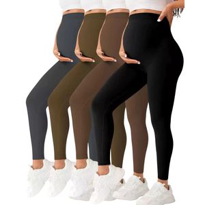 Custom Logo OEM ODM Women Maternity Yoga Leggings High Waist Seamless Belly <b>Support</b> Pregnancy <b>Pants</b> Wholesale - Product Image 1