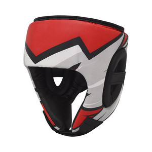 Protector de Cabeza de Boxeo Deportivo Ajustable de Cuero Genuino Transpirable Unisex de Alta Calidad, Protector Bucal de Kickboxing MMA - Product Image 1
