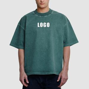 Camiseta de Hombre, Corte Regular, Color Sólido, Manga Corta, 100% Algodón, Antiarrugas, Cuello Redondo, Informal, Tejido de Punto, Diseño Liso - Product Image 2