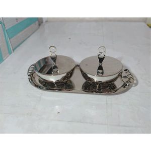 Pot en verre artisanal en gros avec couvercle à poignée argentée abstraite, récipient hermétique pour aliments, idéal pour la décoration de comptoir de cuisine - Product Image 6