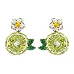 Pendientes de bordado con cuentas, elegantes y muy vendidos, perfectos para atuendos casuales y festivos, disponibles en colección de gran cantidad. - Product Image 6