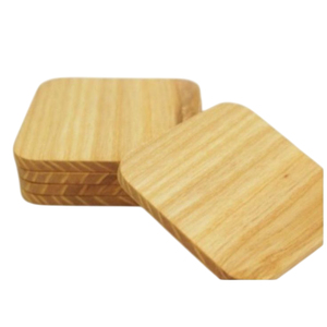 Sous-verres en bois personnalisés, écologiques, en bois naturel, ensemble de sous-verres ronds résistants à la chaleur, pour restaurant - Product Image 3