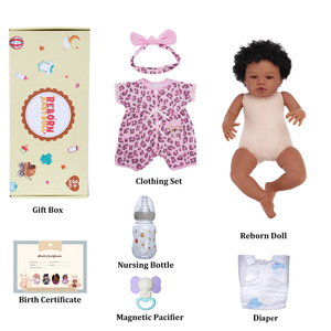 Poupée Reborn Réaliste Afro-Américaine Babeside RTS Laney 20 Pouces, Fille aux Yeux Ouverts, Cheveux Crépus, Expédition Rapide - Product Image 4