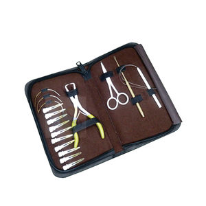 Kit d'outils professionnels haut de gamme pour extensions de cheveux – Pinces, outils à boucles, ciseaux et pinces personnalisables pour salon et usage domestique - Product Image 4