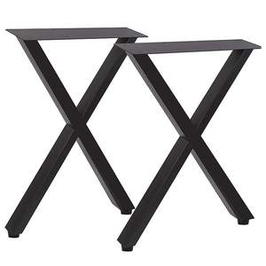 Fabricante personalizar patas de mesa marco de acero de hierro fundido Industrial FORMA DE X escritorio banco de oficina comedor café muebles de comedor - Product Image 1