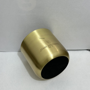 Bocaux à bougies en métal en gros avec logo personnalisable, finition cuivre et laiton doré de qualité supérieure pour bougies d'aromathérapie à marque privée - Product Image 6