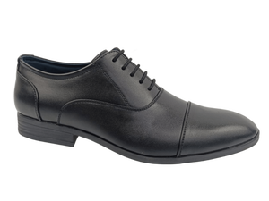 Zapatos Oxford de Vestir Formales para Hombre, Negros, de PU, con Cordones, Antideslizantes, con Entresuela Acolchada de EVA, Suela de Goma Antiolor, para Oficina - Product Image 1