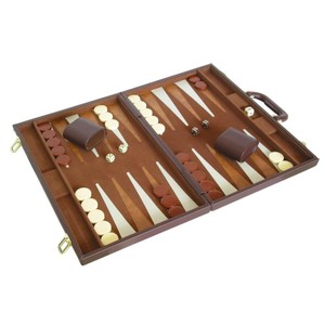 Juego de Backgammon de Cuero Premium, Juego de Mesa Clásico, Maletín de Lujo Portátil, Maleta de Viaje, Juegos de Backgammon para Adultos - Product Image 3
