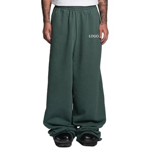 High Quality Casual Drawstring <b>Jogger</b> Trousers Cargo Sweat Track Pants Men's <b>Stacked</b> Sweatpants <b>Joggers</b> - Product Image 1