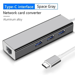 อะแดปเตอร์ฮับ USB 3.0 พร้อมพอร์ต LAN กิกะบิต 3 พอร์ต สำหรับขยายพอร์ต USB สำหรับแล็ปท็อปและเดสก์ท็อป - Product Image 3