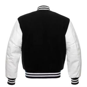 Custom Design 2025 Varsity Wool <b>Jacket</b> Unisex Stand Collar Patchwork <b>Waterproof</b> Plus Size <b>Winter</b> Clothing - Product Image 3