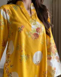 Tenue de Jardin Imprimée Tendance pour Femme – Ensemble 2 Pièces Quotidien – Vêtements Indiens et Pakistanais – Couleurs et Tailles Personnalisables - Product Image 3