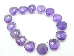 Améthyste en forme de cœur, perles à facettes 14X14MM pour la fabrication de bijoux, fournitures de grossiste - Product Image 4