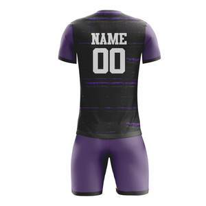 Customized Training Suit Set for Football <b>Fans</b> Short Sleeved Kids and Adults Training Digital Print Breathable Soccer Uniform - Product Image 2