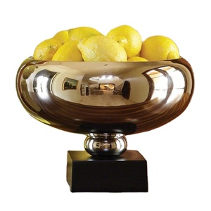 Modernos Tazones para Ensalada de Aluminio Pulido Ecológicos, Vajilla de Alta Calidad, para Frutas, Bodas, Exhibición, Decoración de Mesa, Venta al Por Mayor - Product Image 1