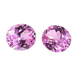 Lab Grown Pink Sapphire Forma ovalada Piedra preciosa suelta Pink Sapphire para hacer joyería Flame Fusion - Product Image 3