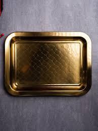 Plat de service rectangulaire en bronze, portable, passe au lave-vaisselle, design classique pour buffet et restauration - Product Image 6