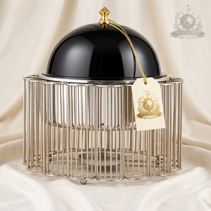 Gold Dome Lid Chafing Dish Stainless Steel <b>Buffet</b> <b>Warmer</b> <b>Food</b> <b>Server</b> Set Luxury Hotel Restaurant Caterware Tableware Equipment - Product Image 2