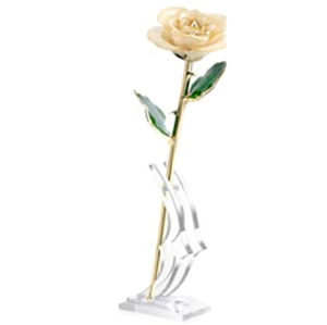 Clear Acrylic Single Long Stem Rose <b>Flower</b> <b>Display</b> Stand Holder Base Vases Block for Rose Customized Acrylic Rose Stand For Gift - Product Image 5