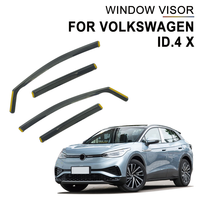 Accessoires automobiles fournis par l'usine pour Volkswagen ID.4X : Déflecteurs de fenêtre encastrés, visières de fenêtre, déflecteurs de vitres de voiture