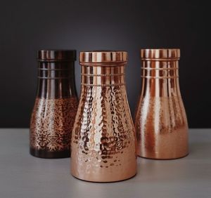 Copper water <b>bottle</b> traditional modern <b>blend</b> ayurvedic drinkware eco reusable leak proof for versatile lifestyle daily use - Product Image 4
