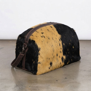 Sac de voyage en cuir de vachette de qualité supérieure, sac de sport personnalisé en cuir de vachette, sac de voyage week-end avec poche zippée en cuir de vachette OEM - Product Image 5