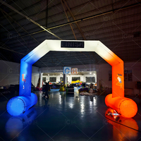 Arche gonflable d'extérieur pour ligne de départ et d'arrivée, avec souffleur d'air, pour fêtes, courses, commerce, publicité, structures gonflables