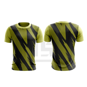 Camiseta Elegante para Hombre, Tejido de Spandex/Poliéster, Cuello Redondo, Estampado Tie-Dye, Ajuste Cómodo, Camisa Casual de Manga Corta para Uso Diario - Product Image 5