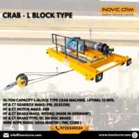 Grue électrique robuste INOVIC CRM 10 tonnes, unité de grue à griffes |   Chariot motorisé à double poutre pour matériaux industriels