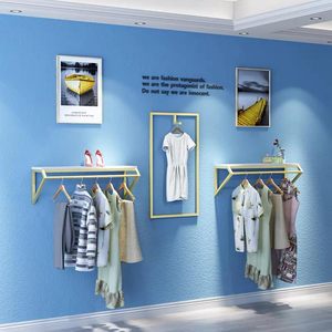 Modern Heavy Duty Wall-Mounted Garment <b>Rack</b> for Clothing Store Home Organization - Product Image 5