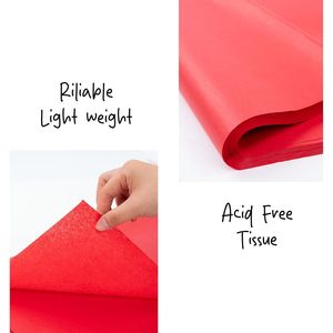 Carta Velina Rossa Senza Acidi 35,5 x 50,8 cm, 140 Fogli, Confezione Convenienza per Sacchetti Regalo, Matrimoni, Fai da Te, Confezioni Regalo - Product Image 3